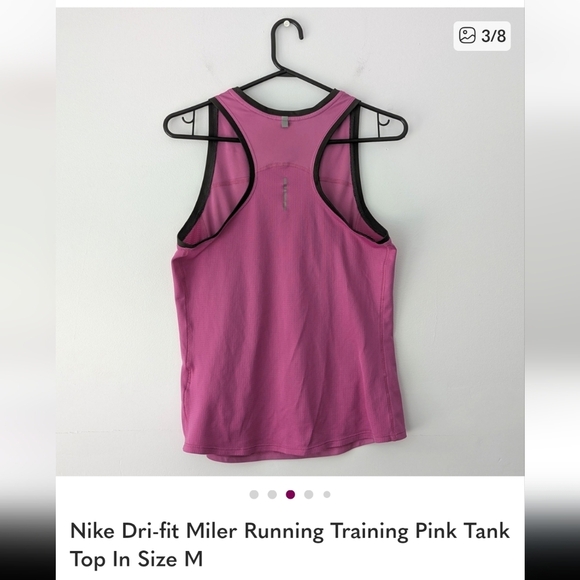 Bundle Of 3 Pink Athletic Tank Tops In Size medium - Nike + Adidas + Lolë - Picture 7 of 10